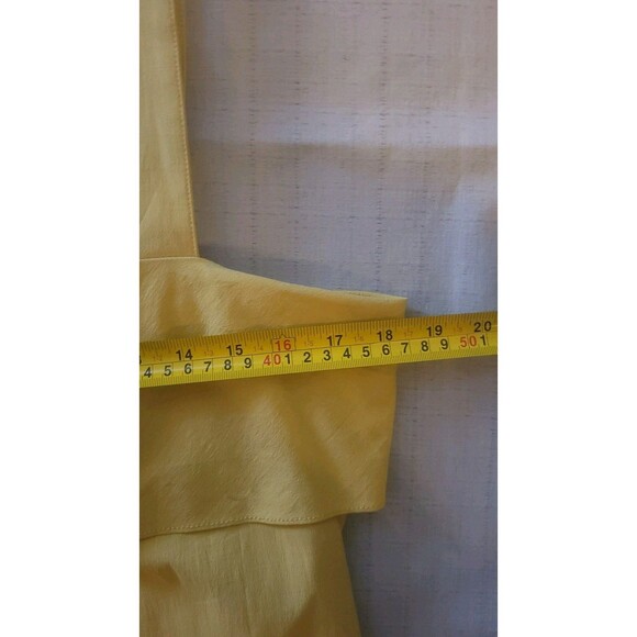 Pinch Golden Yellow Midi Dress Tie Back NWT Large - Picture 13 of 14